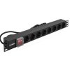 Exegate EX280845RUS Блок розеток с выключателем ServerPro PDU-19H806 Al-8S-C14-3CU-SW