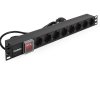 Exegate EX280842RUS Блок розеток с выключателем ServerPro PDU-19H803 Al-8S-EU2CU-SW