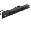 Exegate EX280855RUS Блок розеток с кабелем с евровилкой ServerPro PDU-19H809 Al-8C13-EU2.5CU
