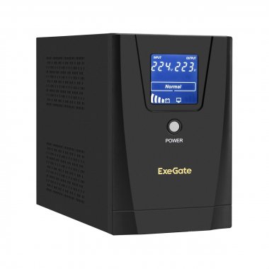 Фотография товара 'Exegate EX292804RUS ИБП SpecialPro Smart LLB-1600.LCD.AVR.2SH.3C13.USB'