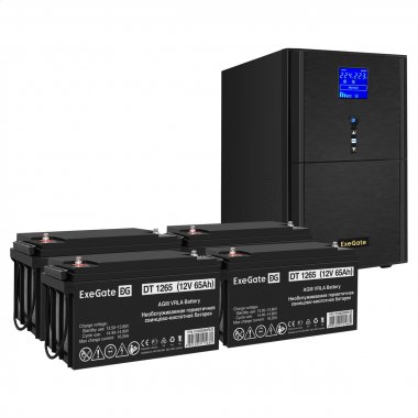 Фотография товара 'Exegate EX296867RUS Комплект ИБП SineTower SZ-3000.LCD.AVR.3SH.1C13.RJ.USB'