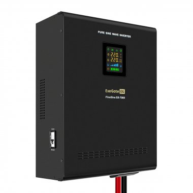 Фотография товара 'Exegate EX296005RUS ИБП (инвертор, синус, для котла, настенный) FineSine SX-7000.LCD.AVR.2SH.T'