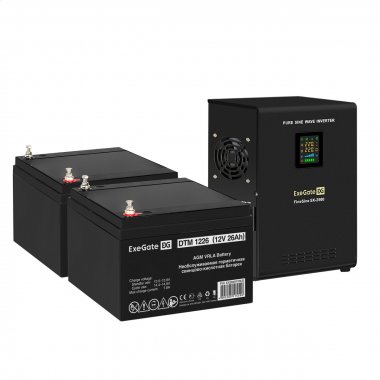 Фотография товара 'Exegate EX296608RUS Комплект ИБП FineSine SX-2500.LCD.AVR.2SH'