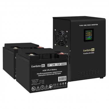 Фотография товара 'Exegate EX296589RUS Комплект ИБП FineSine SX-2000.LCD.AVR.2SH'