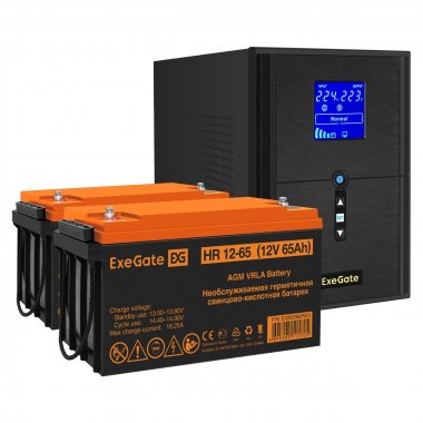 Фотография товара 'Exegate EX296845RUS Комплект ИБП SineTower SZ-2000.LCD.AVR.3SH.1C13.USB'