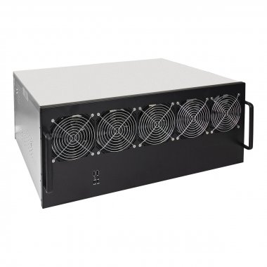 Фотография товара 'Exegate EX270772RUS Корпус для майнинга Pro 13-430 <без БП, 2*USB, 5*fan 120мм'