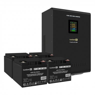 Фотография товара 'Exegate EX296658RUS Комплект ИБП FineSine SX-5000.LCD.AVR.2SH.T'