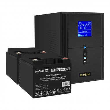 Фотография товара 'Exegate EX296839RUS Комплект ИБП SineTower SZ-2000.LCD.AVR.3SH.1C13.USB'