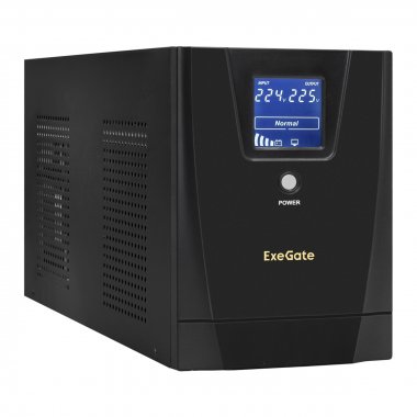 Фотография товара 'Exegate EP287660RUS ИБП SpecialPro Smart LLB-3000.LCD.AVR.4SH.RJ.USB'