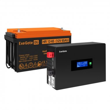 Фотография товара 'Exegate EX297413RUS Комплект ИБП IdealSine SR-1000.LCD.2SH'