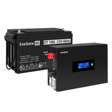 Фотография товара 'Exegate EX297412RUS Комплект ИБП IdealSine SR-1000.LCD.2SH'