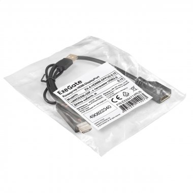 Фотография товара 'Exegate EX294714RUS Конвертер HDMI-DisplayPort EX-A-HDMIM-DPFU2'