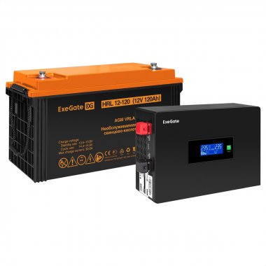 Фотография товара 'Exegate EX297421RUS Комплект ИБП IdealSine SR-1000.LCD.2SH'