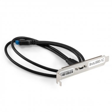 Фотография товара 'Exegate EX298296RUS Планка портов в корпус Type-C BrctUSB3-1C'