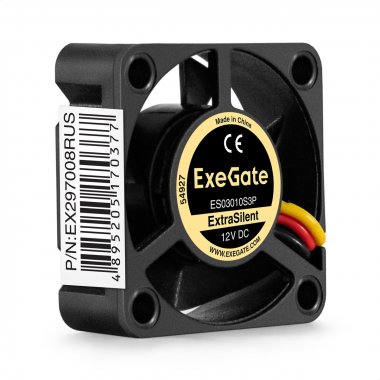 Фотография товара 'Exegate EX297008RUS Вентилятор 12В DC ExtraSilent ES03010S3P'