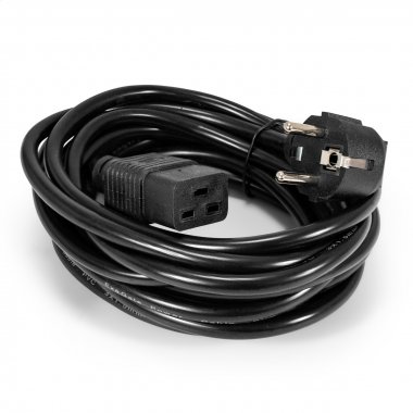 Фотография товара 'Exegate EP280671RUS Кабель питания Power PC19-5P-Schuko->C19/3x1.5Cu'