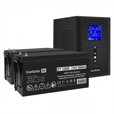 Фотография товара 'Exegate EX296834RUS Комплект ИБП SineTower SZ-1500.LCD.AVR.2SH.1C13.USB'