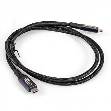 Фотография товара 'Exegate EX298076RUS Кабель для зарядки Type-C - Type-C 240W 40Gbit/s EX-CCP-USB4-CMCM-QC-1.0'
