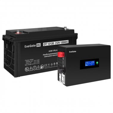 Фотография товара 'Exegate EX297397RUS Комплект ИБП IdealSine SR-600.LCD.2SH'