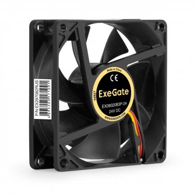 Фотография товара 'Exegate EX297082RUS Вентилятор 24В DC EX08020B3P-24'
