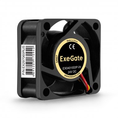 Фотография товара 'Exegate EX297065RUS Вентилятор 24В DC EX04015S3P-24'