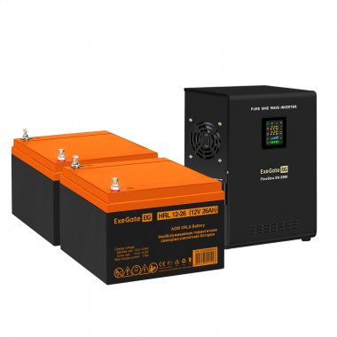 Фотография товара 'Exegate EX296609RUS Комплект ИБП FineSine SX-2500.LCD.AVR.2SH'