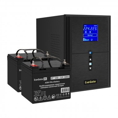 Фотография товара 'Exegate EX296837RUS Комплект ИБП SineTower SZ-2000.LCD.AVR.3SH.1C13.USB'