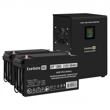 Фотография товара 'Exegate EX296617RUS Комплект ИБП FineSine SX-2500.LCD.AVR.2SH'