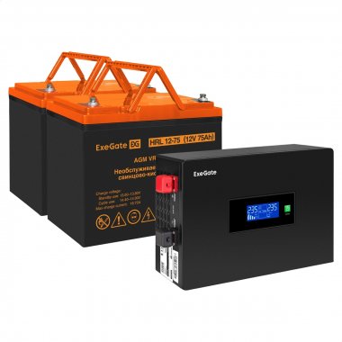 Фотография товара 'Exegate EX297438RUS Комплект ИБП IdealSine SR-1500.LCD.2SH'