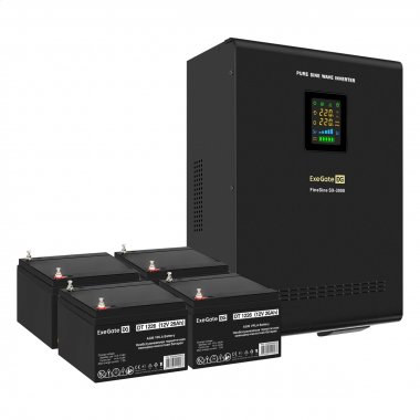 Фотография товара 'Exegate EX296631RUS Комплект ИБП FineSine SX-3000.LCD.AVR.2SH.T'