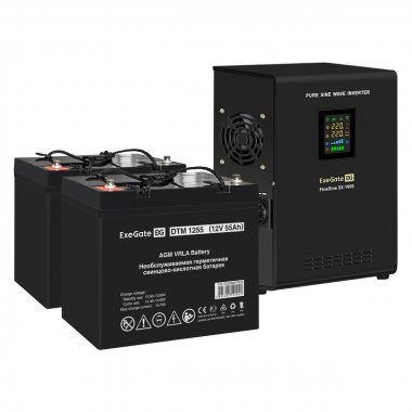 Фотография товара 'Exegate EX296546RUS Комплект ИБП FineSine SX-1000.LCD.AVR.2SH'