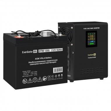 Фотография товара 'Exegate EX296500RUS Комплект ИБП FineSine SX-500.LCD.AVR.2SH'