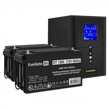 Фотография товара 'Exegate EX296821RUS Комплект ИБП SineTower SZ-1500.LCD.AVR.2SH.1C13.USB'