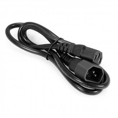 Фотография товара 'Exegate EX297749RUS Кабель питания Power EC-1P-C13->C14/3x1.0Cu'