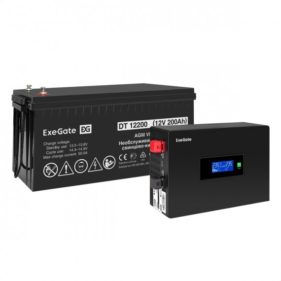 Фотография товара 'Exegate EX297425RUS Комплект ИБП IdealSine SR-1000.LCD.2SH'