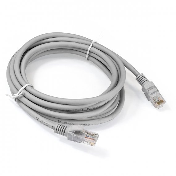 Фотография товара 'Exegate EX286384RUS Патч-корд LSZH UTP-RJ45-RJ45-5e-3M-LSZH-GY, UTP, cat.5e, 3м'