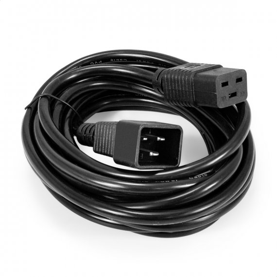 Фотография товара 'Exegate EP280637RUS Кабель питания (UPS) Power EC20-5P-C19->C20/3x1.5Cu'