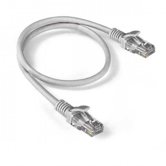 Фотография товара 'Exegate EX286379RUS Патч-корд LSZH UTP-RJ45-RJ45-5e-0,5M-LSZH-GY, UTP, cat.5e, 0.5м'