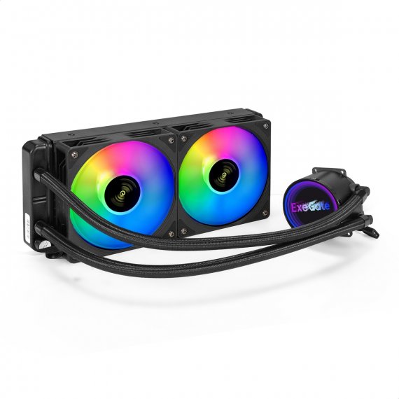 Фотография товара 'Exegate EX293458RUS Комплект водяного охлаждения BlackWater-240.PWM.ARGB'