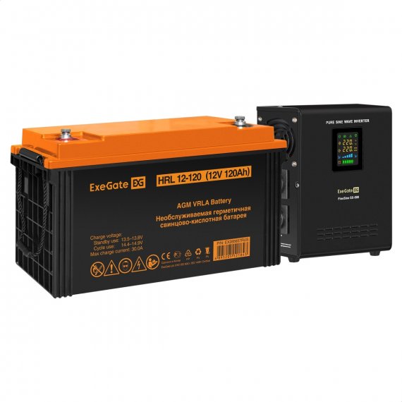 Фотография товара 'Exegate EX296511RUS Комплект ИБП FineSine SX-500.LCD.AVR.2SH'