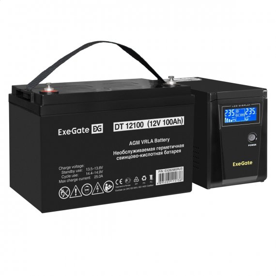 Фотография товара 'Exegate EX296781RUS Комплект ИБП SineTower SZ-600.LCD.AVR.1SH'