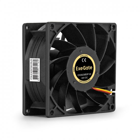 Фотография товара 'Exegate EX297091RUS Вентилятор 24В DC EX09238B3P-24'