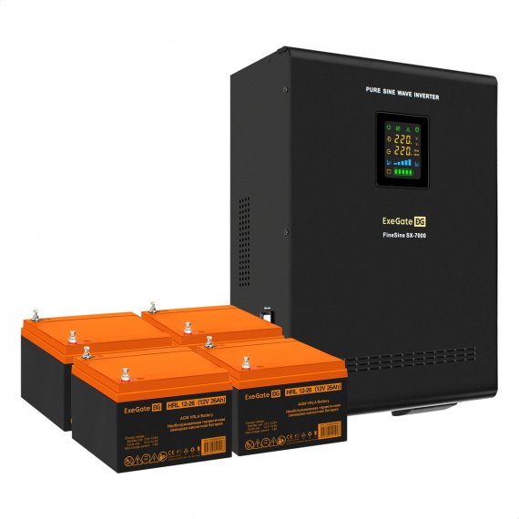 Фотография товара 'Exegate EX296678RUS Комплект ИБП FineSine SX-7000.LCD.AVR.2SH.T'