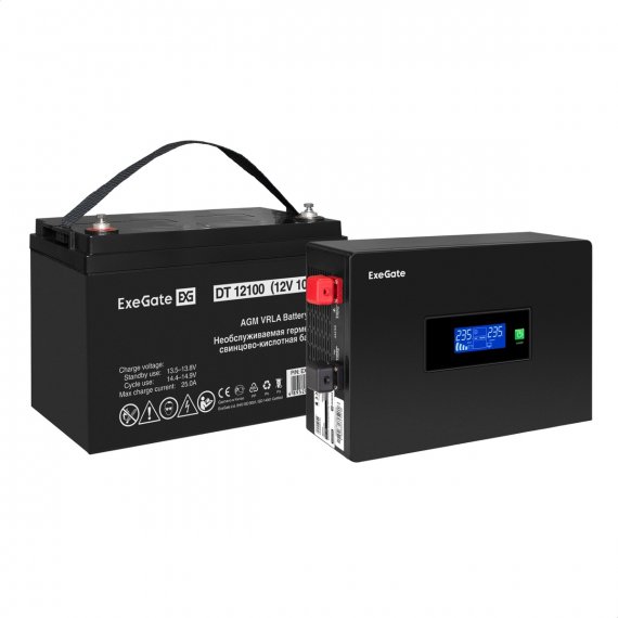 Фотография товара 'Exegate EX297395RUS Комплект ИБП IdealSine SR-600.LCD.2SH'