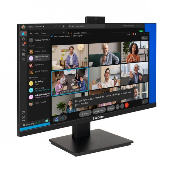 Фотография товара 'Exegate EX298878RUS Монитор со встроенной веб-камерой 23.8" SuperView EA2400'