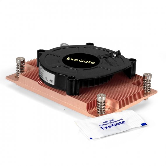 Фотография товара 'Exegate EX297634RUS Кулер ESNK-P0062AP4v2.PWM.1U.SP3.Cu'