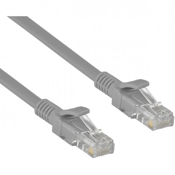 Фотография товара 'Exegate EX169509RUS Патч-корд UTP-RJ45-RJ45-5e-0,5M-GY, UTP, cat.5e, 0.5м'