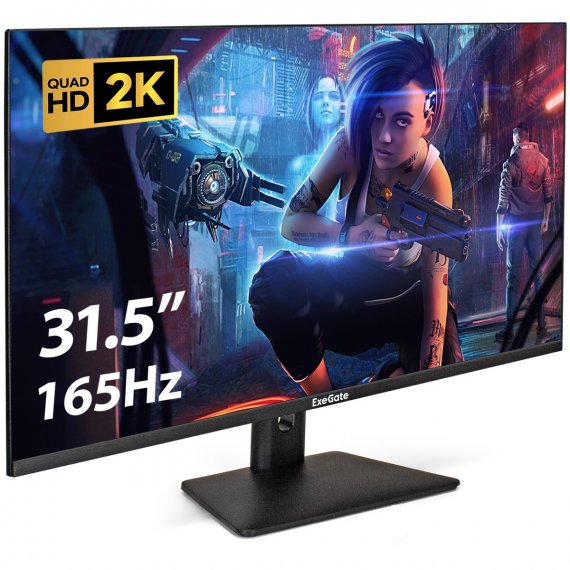Фотография товара 'Exegate EX297299RUS Монитор игровой с аудио выходом 31.5" WQHD 165 Гц Combat EG3207A'
