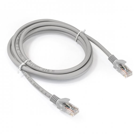 Фотография товара 'Exegate EX286383RUS Патч-корд LSZH UTP-RJ45-RJ45-5e-2M-LSZH-GY, UTP, cat.5e, 2м'