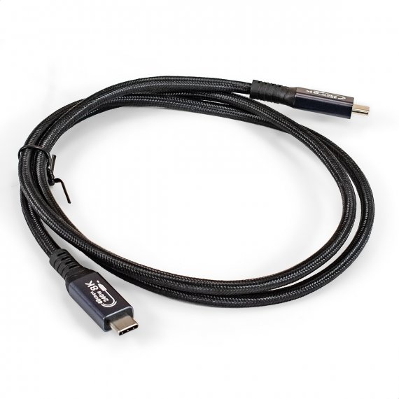 Фотография товара 'Exegate EX298076RUS Кабель для зарядки Type-C - Type-C 240W 40Gbit/s EX-CCP-USB4-CMCM-QC-1.0'
